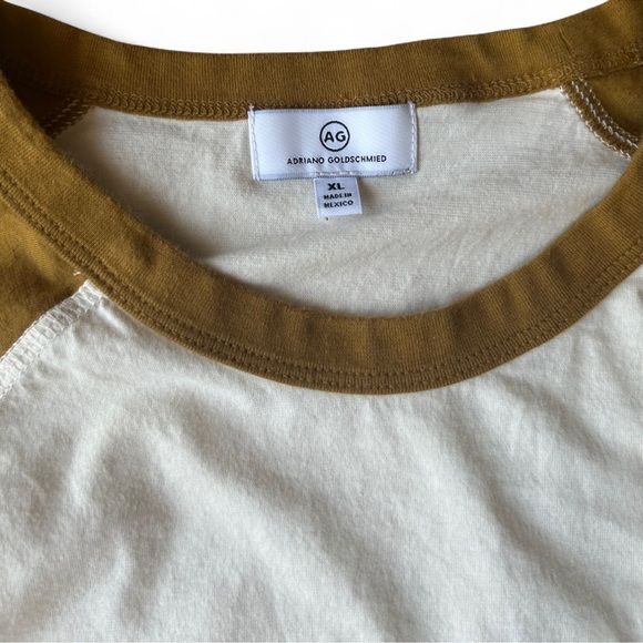 |AG| ADRIANO GOLDSCHMIED LONG SLEEVE RAGLAN Baseball Tee XL - Picture 2 of 7